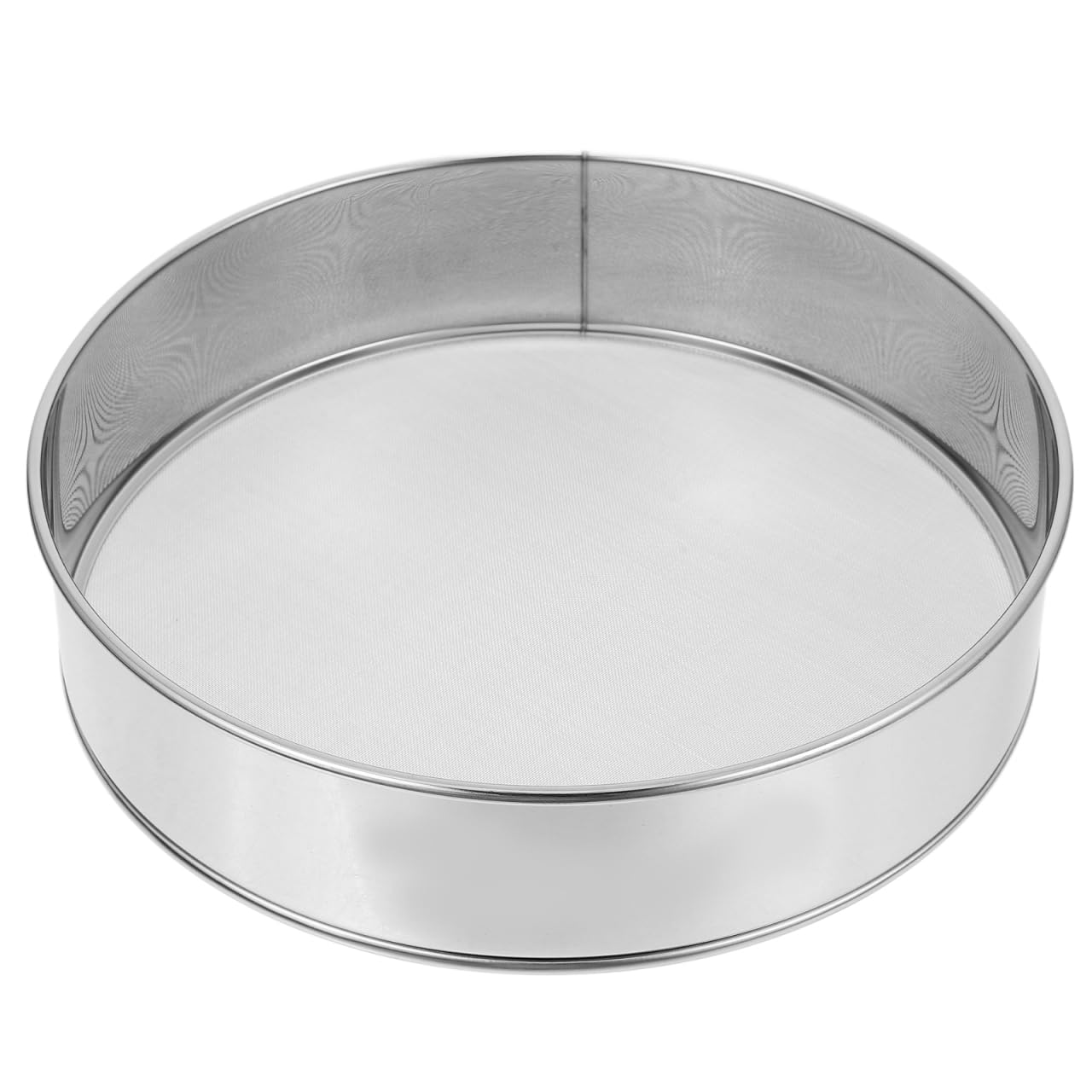 Cabilock Tamis de laboratoire en acier inoxydable - Maille de 2 mm - Avec bord lisse - Pour échantillons de sol, horticulture et laboratoire