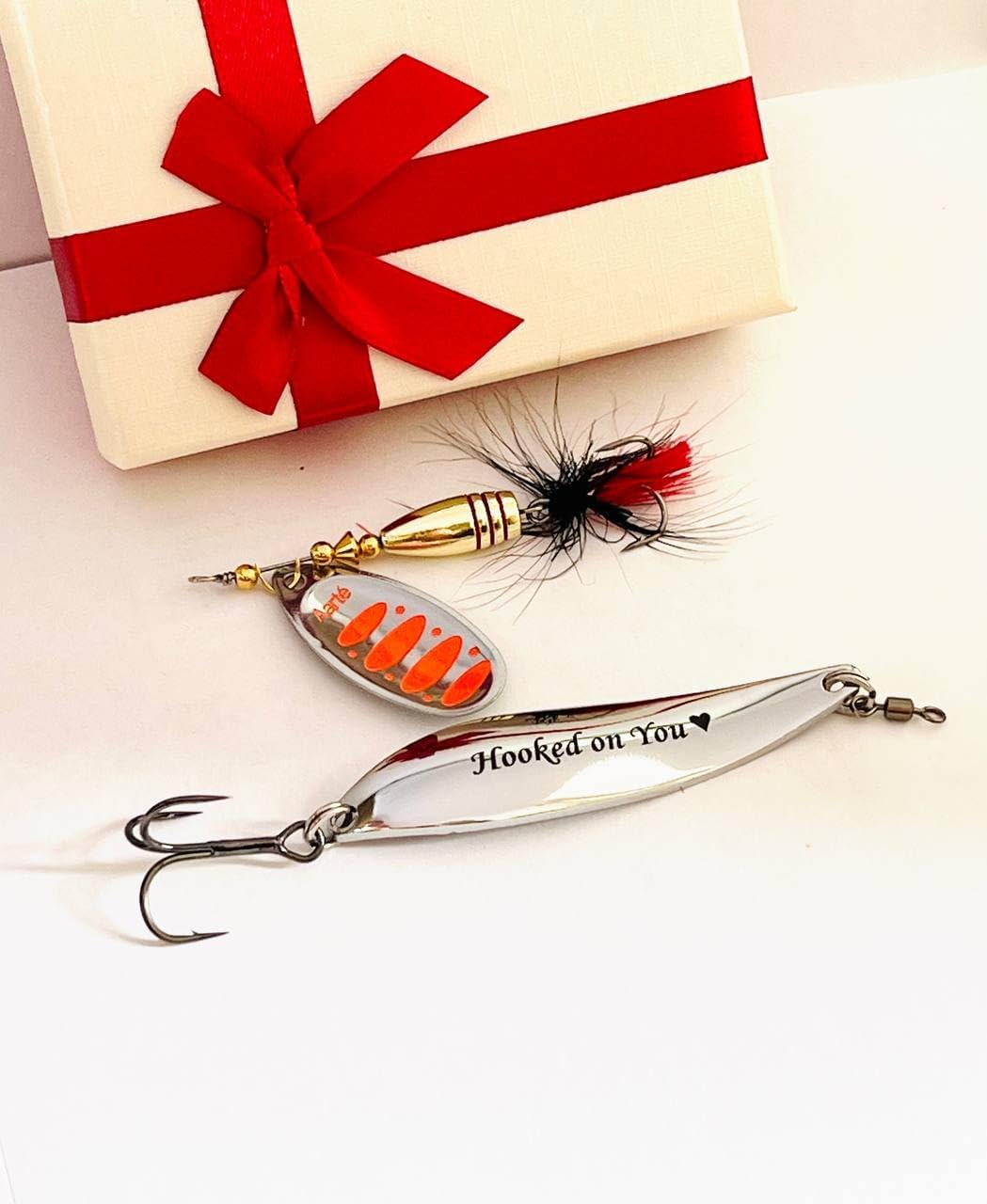 Fishing Gift Custom Lure I Hooked The Best Dad Bait Personalized Pike Bass Lure Fishing Box Day Men's Spinner Spoon Jig for Fathers Day