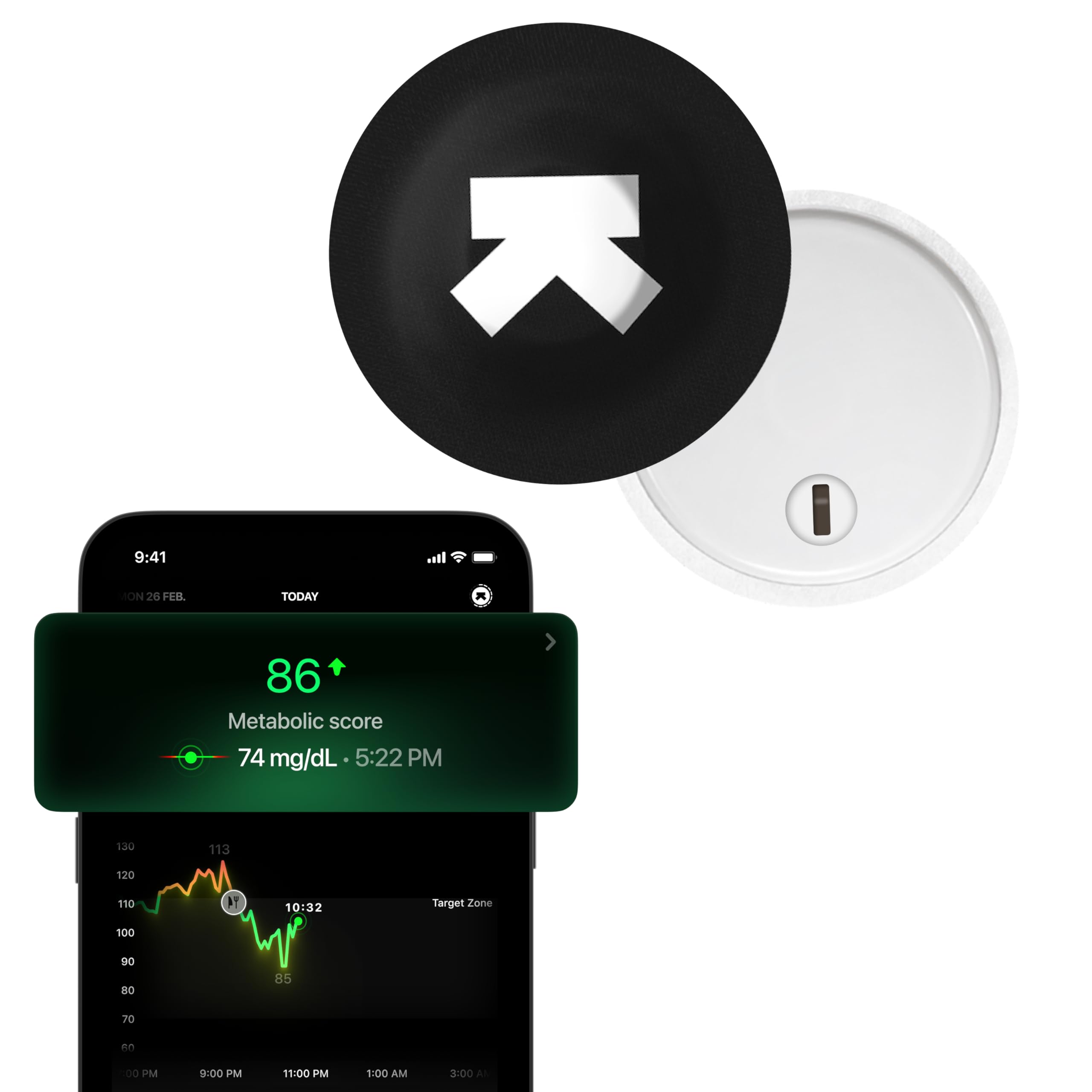 Ultrahuman M1 Live | Smart Glucose Monitoring via App | Hasle-free Bluetooth Connectivity | Enhance your lifestyle, optimise your diet and fuel your workouts | 24/7 Glucose Monitoring (1 Sensor)-image-31