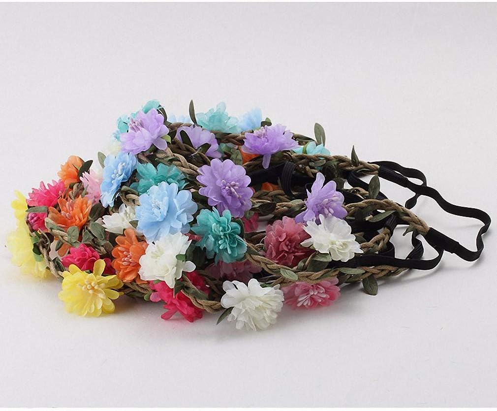 レディース ヘアアクセサリー 美しいブライダルヘッドバンド フラワーヘアバンド ヘアボウフラワー ヘッドウェア スイートヘアバンドア