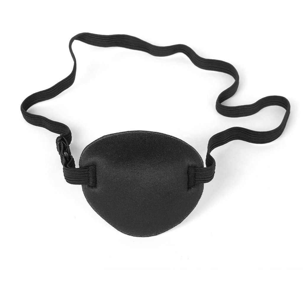 C2K Comfortable Wear 3D Eye Socket Design Pirate Eye Patch Cover Eye Mask Eyeshade Plain For Kids Children Injured Correct Lazy Eye