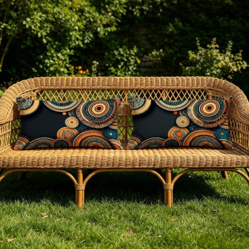 Housse de coussin nordique en lin imperméable premium 40x80 cm - 5