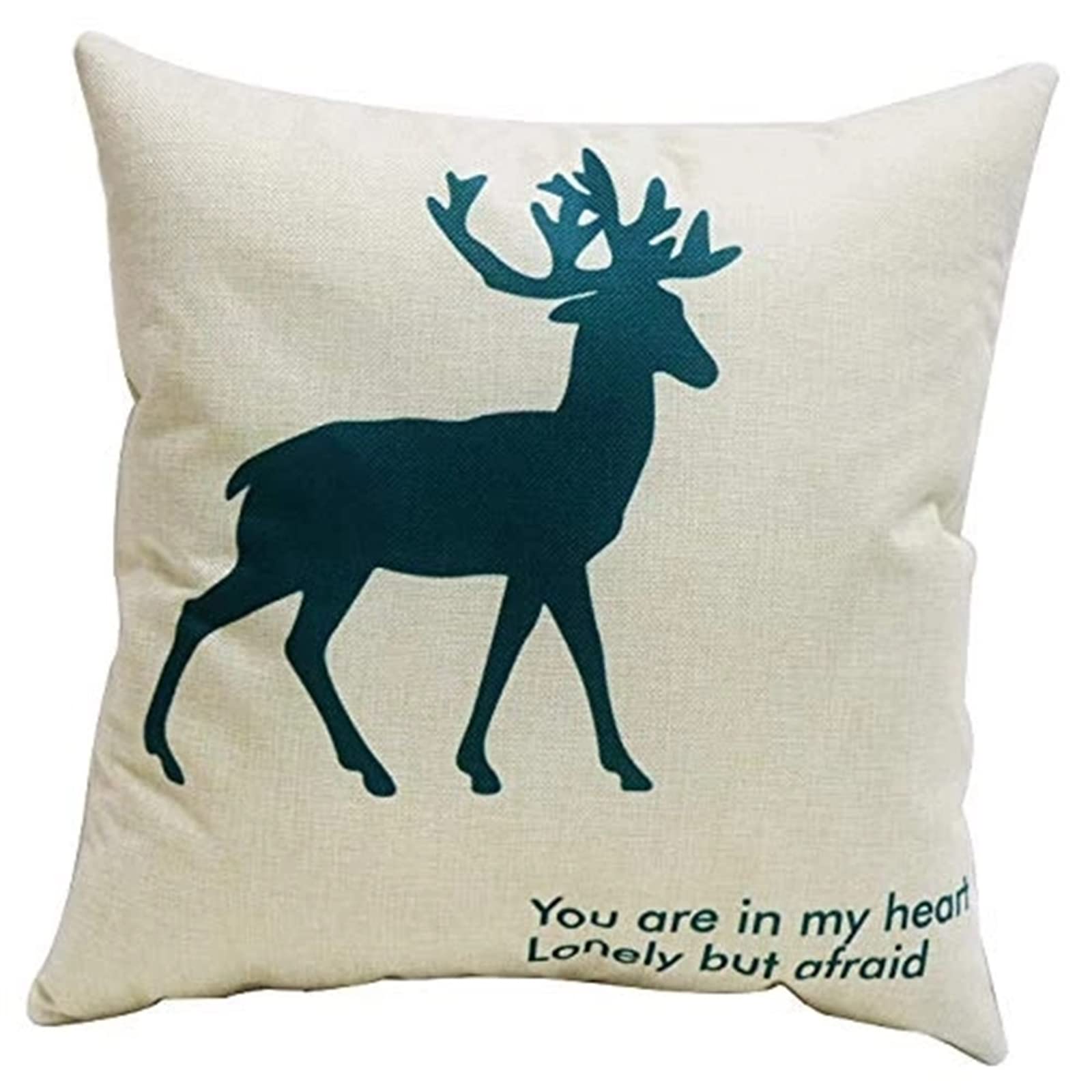 4-pak dekoracyjnych poszewek na poduszki, 65 x 65 cm, nowoczesny design dwustronny nadruk poszewka na poduszkę do ogrodu na zewnątrz patio ławka salon sofa dekoracja domu poszewka na poduszkę geometryczny jeleń 66 x 66 cm