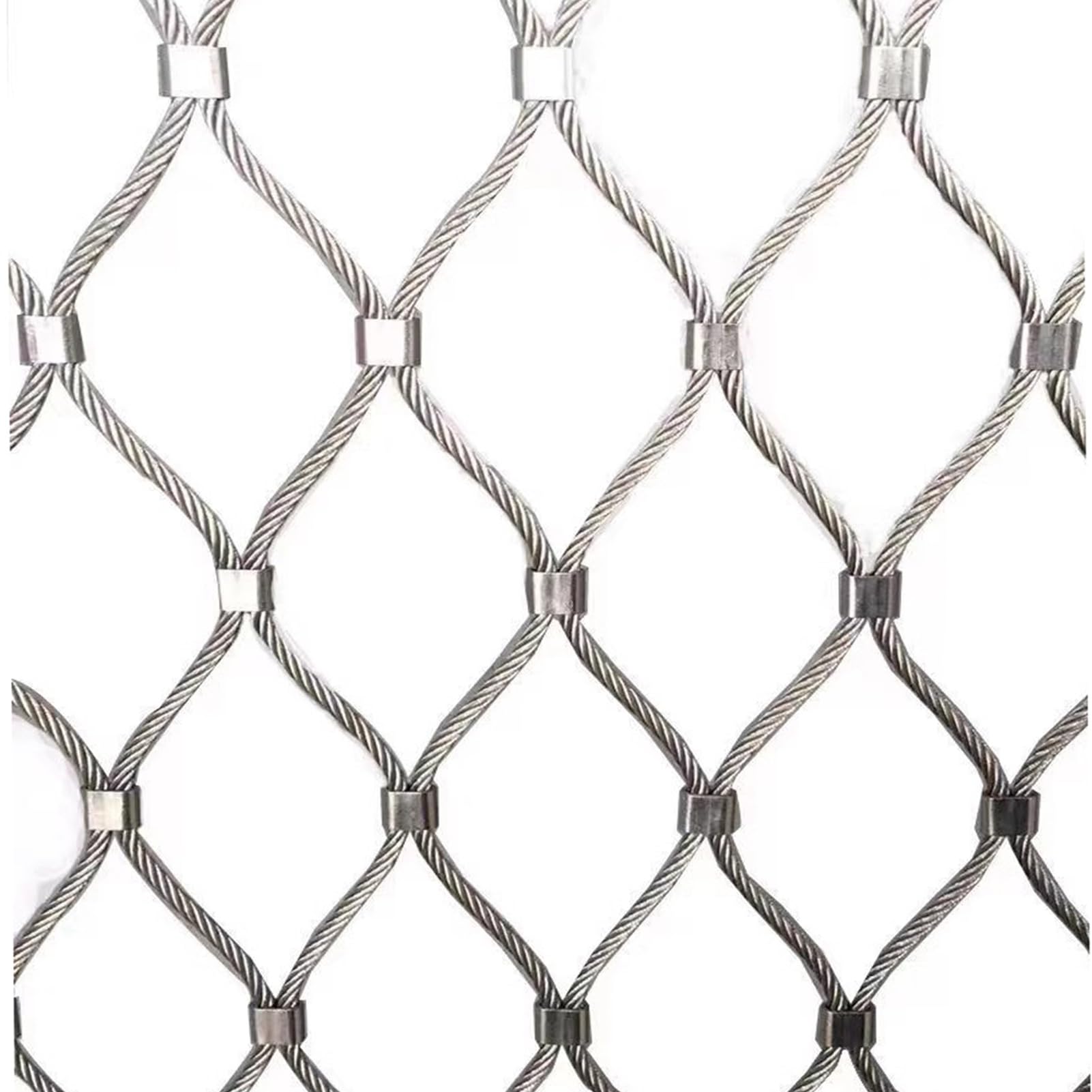 GJMSSMY 304 Stainless Steel Welded Wire Mesh - Safe Balcony & Stair Guardrail, Fall Protection, 10cm/8cm/5cm Mesh Size, Garden Fence (8cm, 1x2m/3.3x6.5ft)
