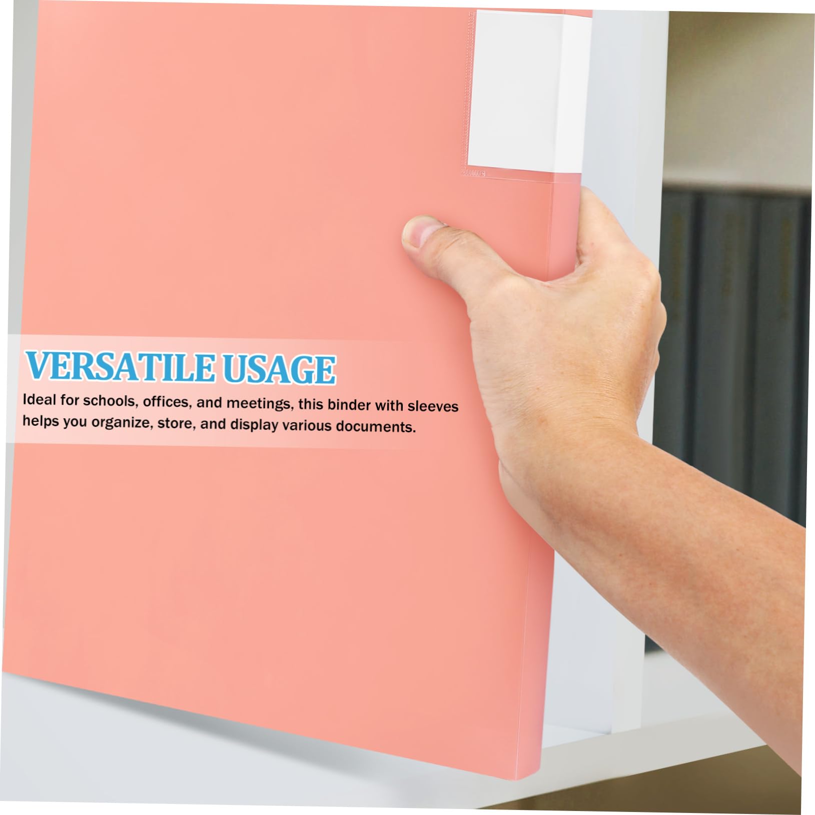Garneck Set 3 Cartelle Porta Documenti A3 con 40 Pagine, Cartellina in Plastica Robusta, Capacità Ampia per Scuola e Riunioni, Design Elegante e Pratico