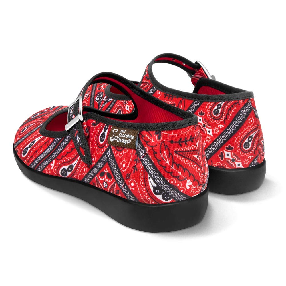 Hot Chocolate Design Chocolaticas Funky Canvas Women's Mary Jane Flat Shoes - 3