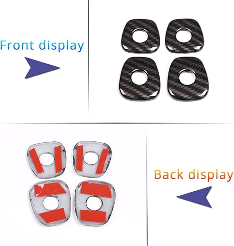 Miniatura 6 de CHEYA 4 piezas de plástico ABS para BMW X3 X4 G01 G02 2018-2020 puerta cerradura cubierta TRIM Accesorios