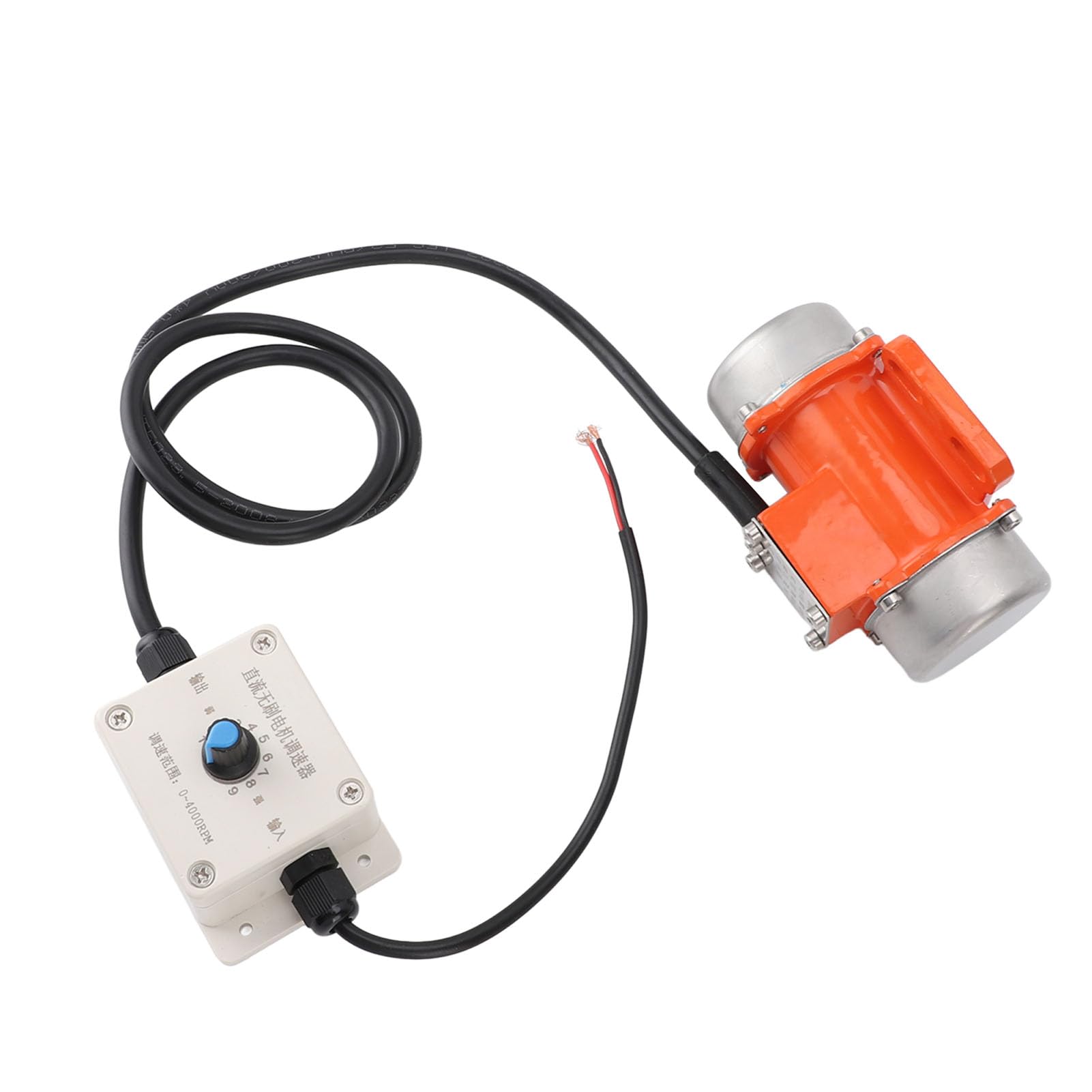Zunate Motore a Vibrazione CC Senza Spazzole da 4000 Giri/min |Vibratore per Calcestruzzo in Lega di Alluminio a velocità Regolabile 12V 30W per Uso di Attrezzature (30W)