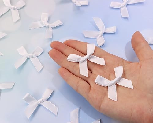 Vista 36 de Shapenty Mini lazos de satén para coser, álbumes de recortes, tarjetas, boda, regalo de Navidad, vestido de niñas, accesorios para el cabello, Verde