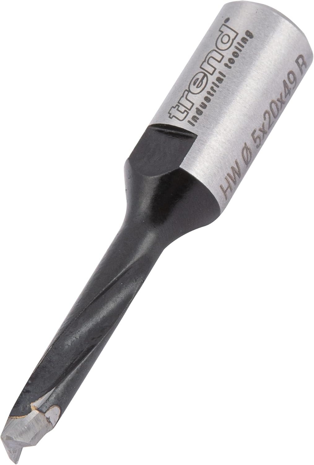 Trend Domino Router Bit, 5mm Diameter, Double Spiral Up-Cut, Carbide Tipped, Compatible with Festool Domino DF500, DOM/05