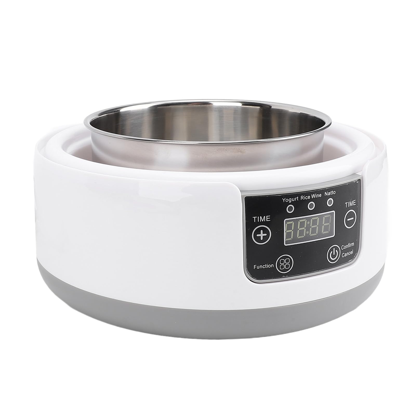 Máquina Eléctrica para Hacer Yogur de 1,2 L con Revestimiento de Acero Inoxidable, Pequeña Incubadora de Yogur para Preparar Yogur Casero en la Cocina