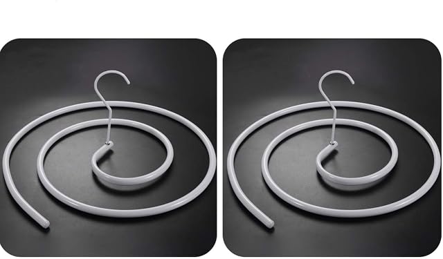 Blanket Hangers, 2 Pack of Spiral Shaped Hangers by JoomUr,Sun-dried quilts Dry Clothes Bed Sheets MattressWashing Drying Hangers Dryer Hanger Space Saving (Round)