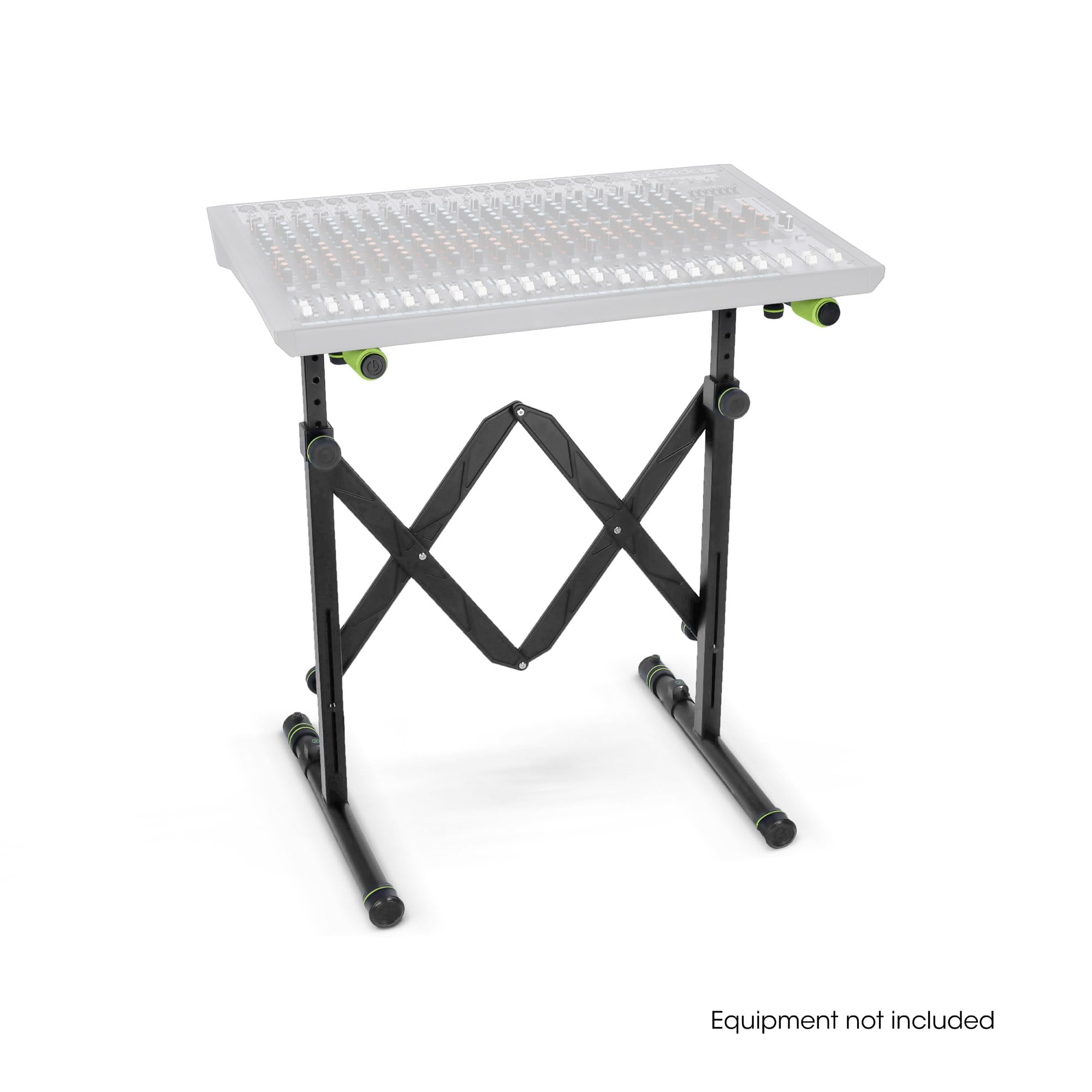 Gravity KS AKS 01 B - Faltbarer Keyboardständer mit Scherenmechanismus, Belastbarkeit bis 50 kg, schwarz