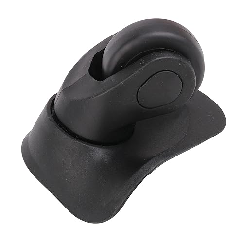 Miniatura 5 de 2 pares de ruedas de repuesto para equipaje giratorio 360 ruedas de maleta doble rodillo negro (W041)