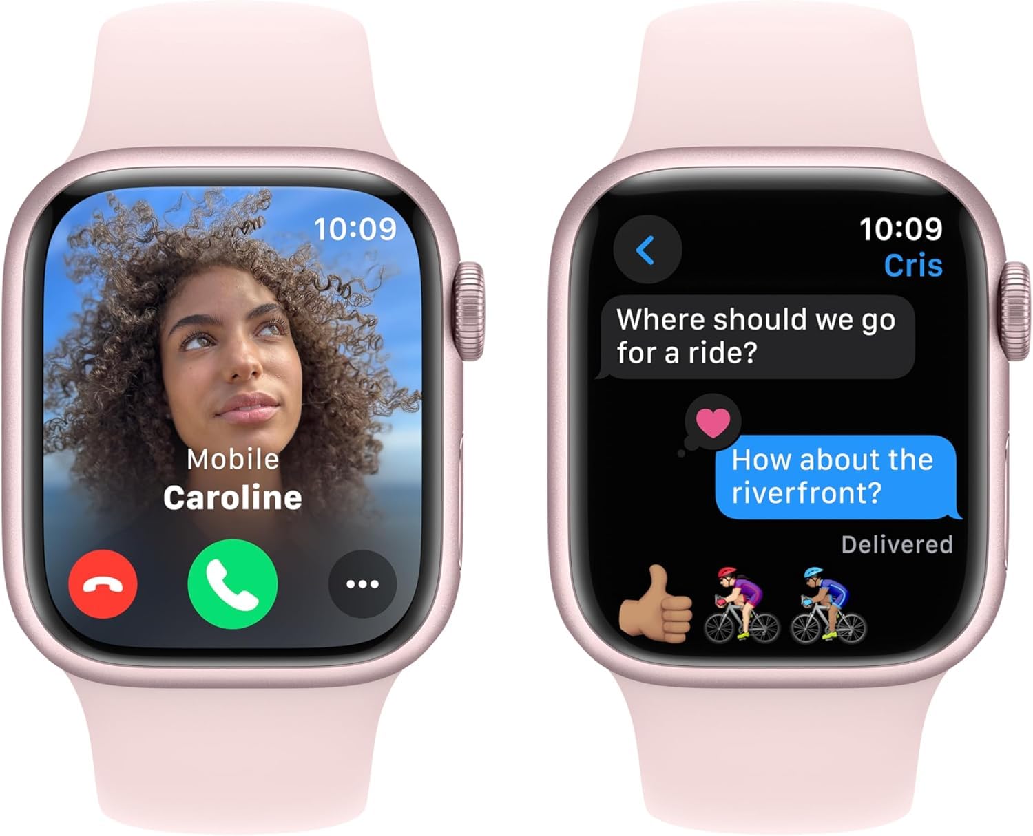 Apple Watch Series 9 [GPS 41mm] Smartwatch with Pink Aluminum Case