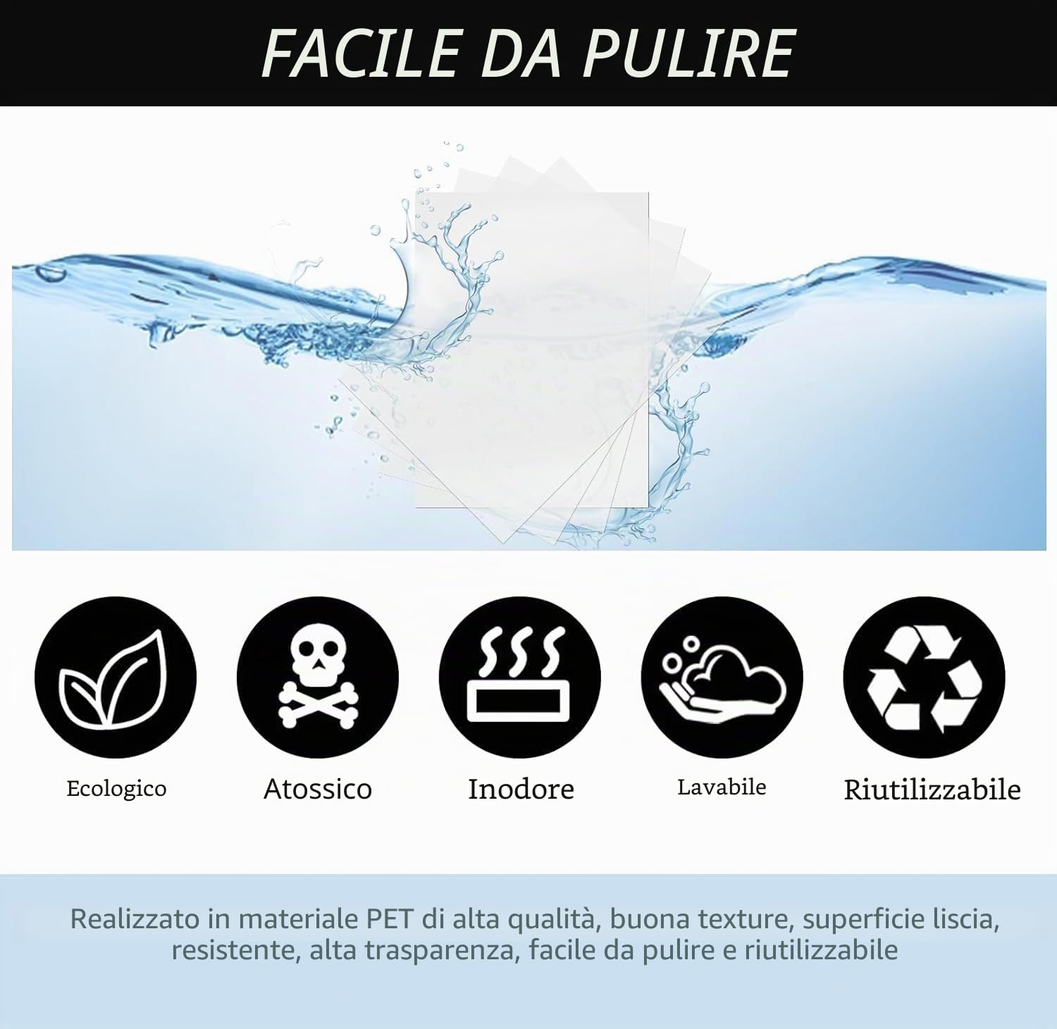 20 Pcs Fogli Vuoti per Stencil 7 mil da 30,5x61cm Fogli Plastica Trasparente Fogli Vuoti per Stencil Mylar Stencil Sheets per Creare Modelli di Taglio e Stencil, Taglio di Stencil DIY