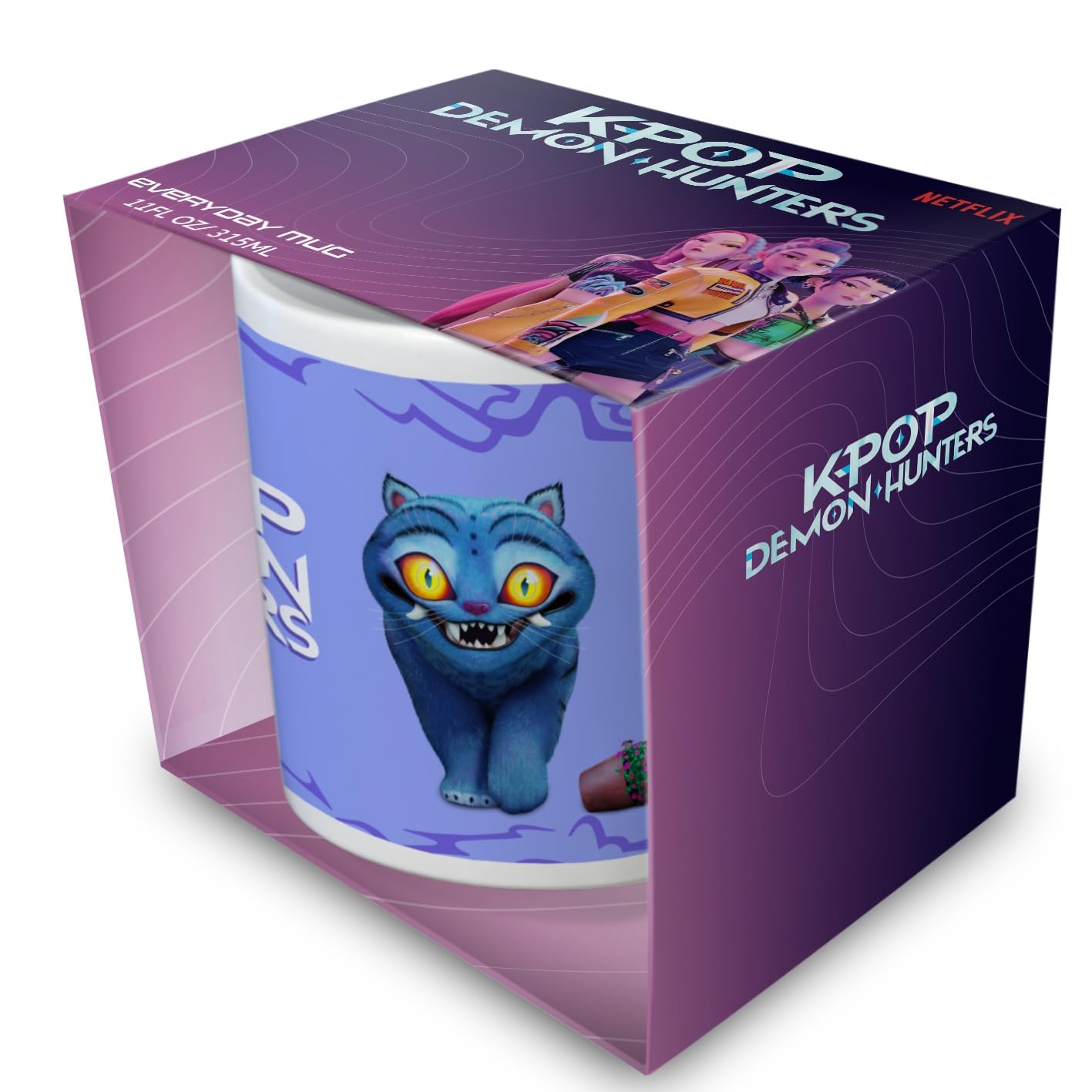 K-Pop Demon Hunters Mug, White (Derpy and Sussie) 315ml / 11oz Ceramic Cup, Official Licensed Anime Drinkware, Premium K-POP Merchandise for Fans & Collectors