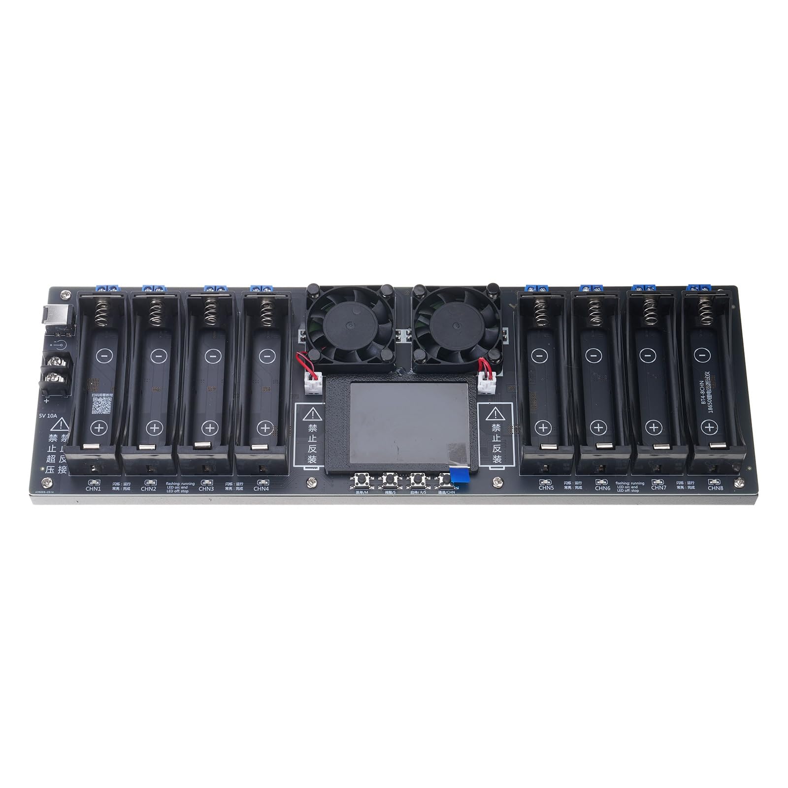 Efficient 8 Channel Lithium Batterys Tester Capacity Analyzers Suitable for 18650 with Internal Resistance & Cycle Testing Internal Resistance Measurement