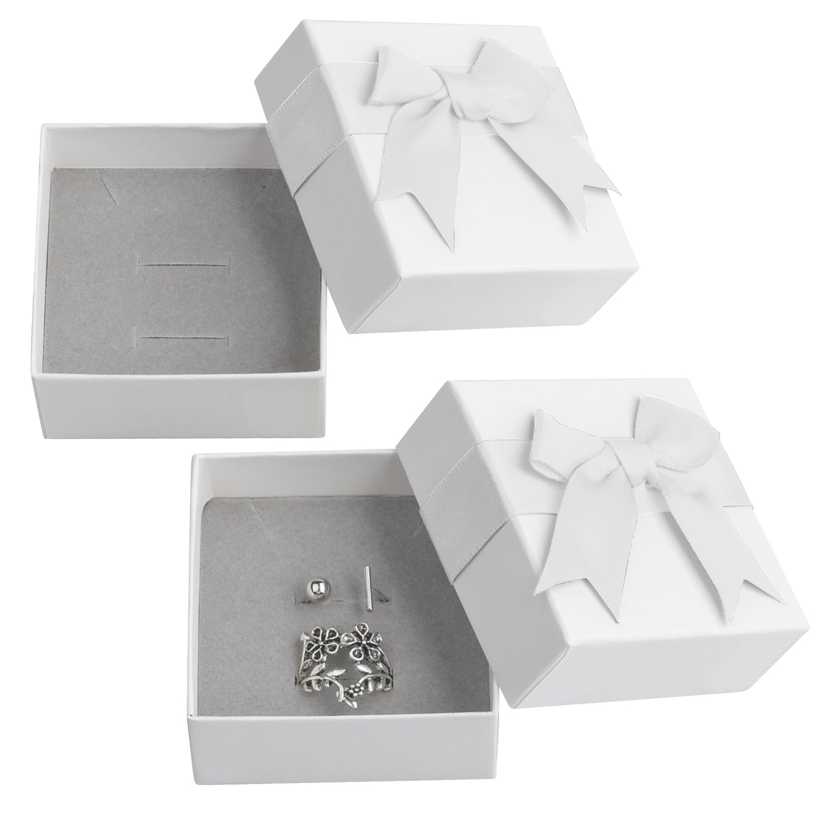 Small Jewelry Gift Box And Velvet Bag, Necklace Bracelet Earring