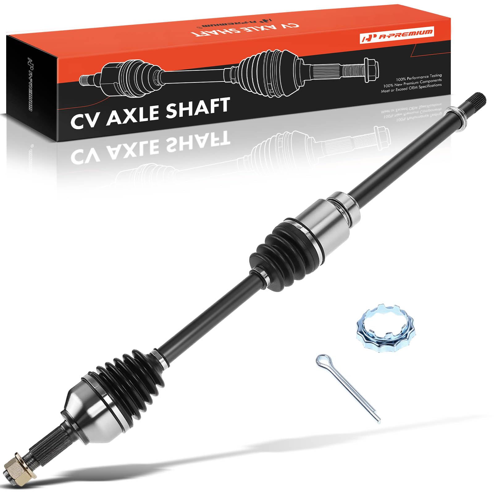 A-Premium CV Axle Shaft Assembly Compatible with Nissan Altima 2007-2013 2.5L Gas Automatic CVT Trans, Rogue 2008-2013 2.5L FWD, Rogue Select 2014-2015 2.5L FWD, Front Right Passenger Side