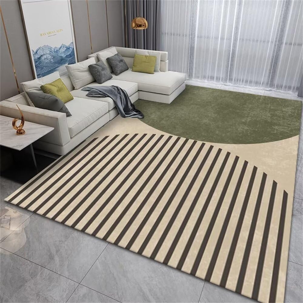 Tapis à rayures minimalistes pas cher pour salon et salle à manger grand format 200x300