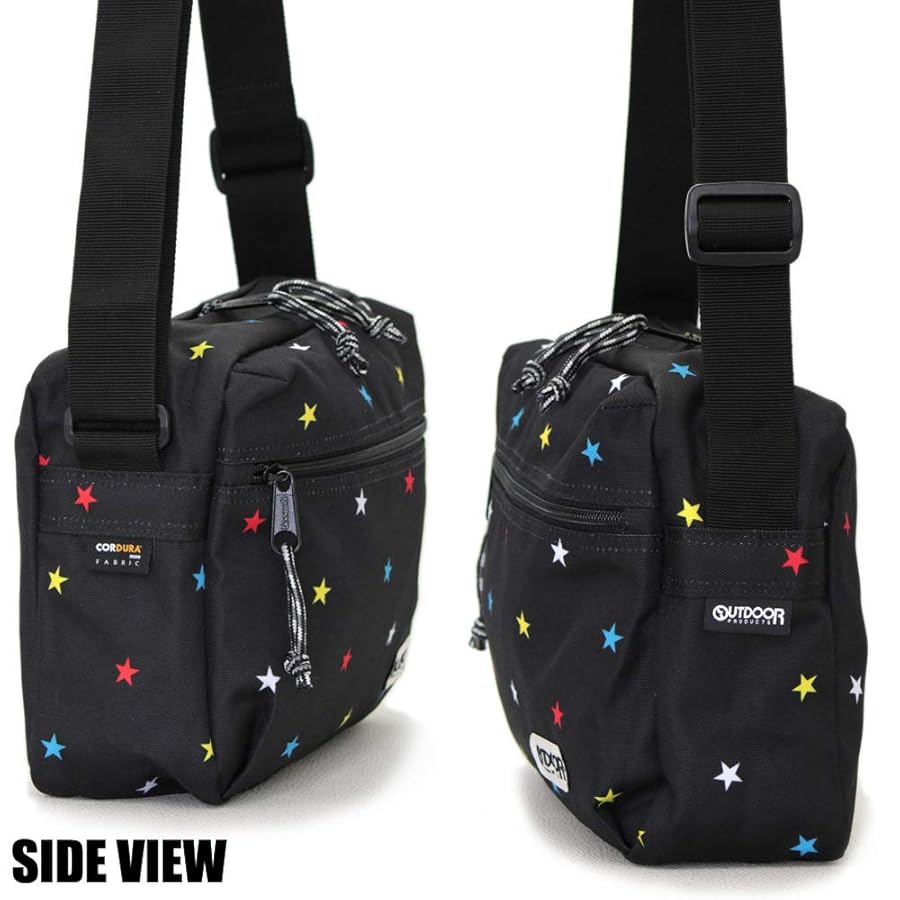 OUTDOOR 黒 ナイロン ショルダーバッグ OUTDOOR PRODUCTS ショルダーバッグ メンズ レディース
