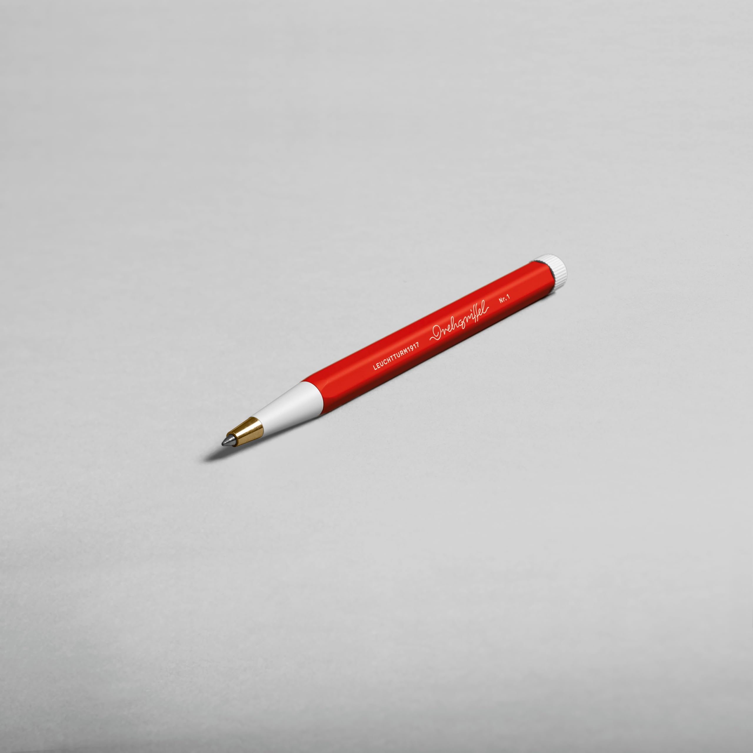 LEUCHTTURM1917 367279 Drehgriffel Nr. 1, Fox Red - Penna Gel con inchiostro nero