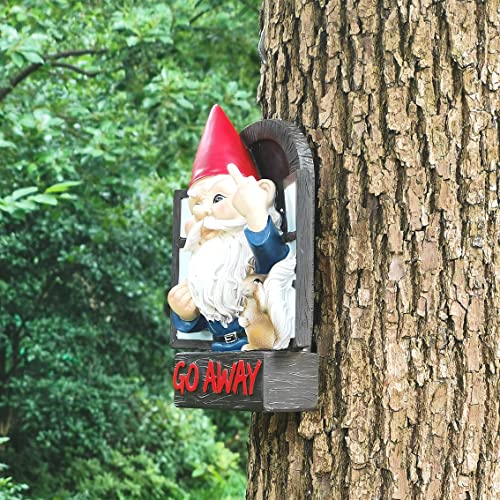 Iokuki Garden Gnomes Statues Outdoor Decor,Garden Statues Funny Tree Hugger,Resin Outdoor Statues Garden Decor,Garden Sculptures & Statues For Patio Lawn Yard Decor #TOP3