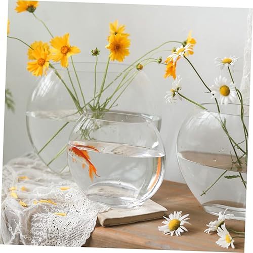 Miniatura 2 de Tanque de peces plano Jardinera hidropónica de vidrio acuario de vidrio Cuenco hidropónico Jarrón de vidrio Jarrón de planta de agua Jarrón de