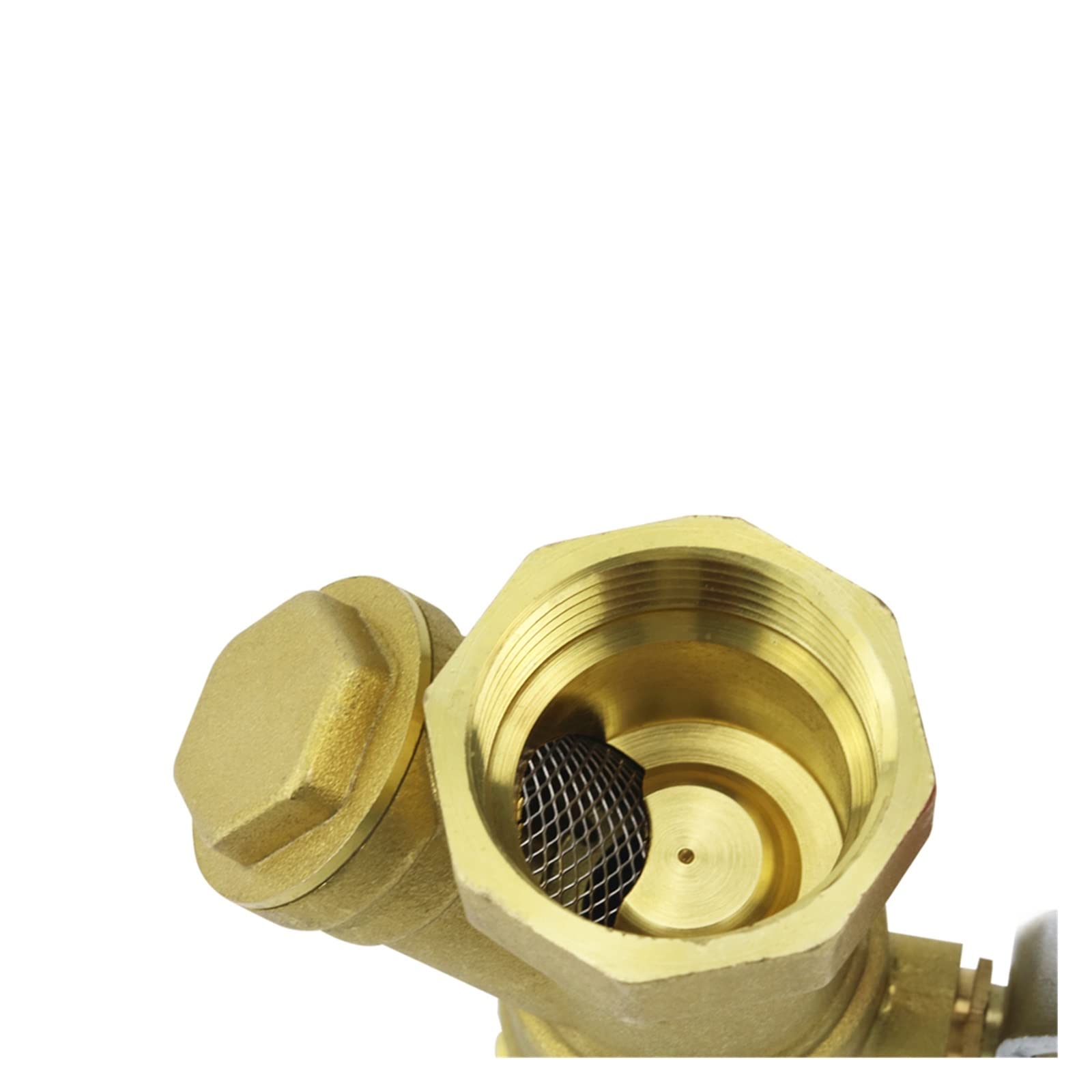 Valvola A Sfera Con Filtro A Y In Ottone - Filettatura 1/2" BSPP, Per Acqua E Gas, Pressione 1.6MPa - Foto 5