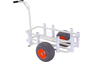 VEVOR Fishing Tackle Cart: Ultimate Sand-Conquering Fishing Companion