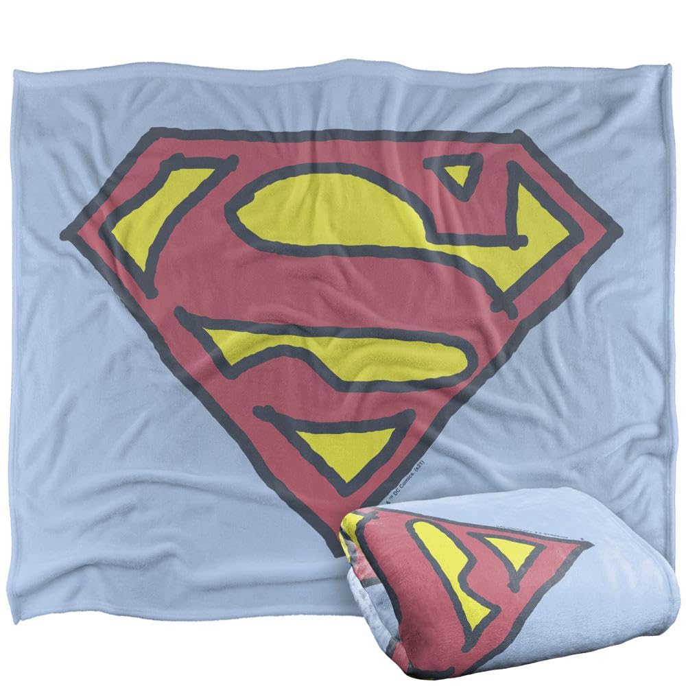 SUPERMAN Silky Touch Super Soft Throw Blanket, 152 x 127 cm