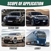 Vista 7 de Kit de tornillos antirrobo para matrícula, kit de placa de matrícula resistente a manipulaciones, tornillos de seguridad de 1/4 pulgadas (M6), kit