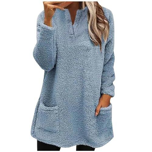 Black of Friday Deals 2023, Best Cyber of Monday Deals, Womens Fall Fashion 2023, Fuzzy Fleece Sweatshirts Winter Warm Thicken Shaggy Sherpa Pullover Tops Deals of the Day Lightning Deals Today Prime