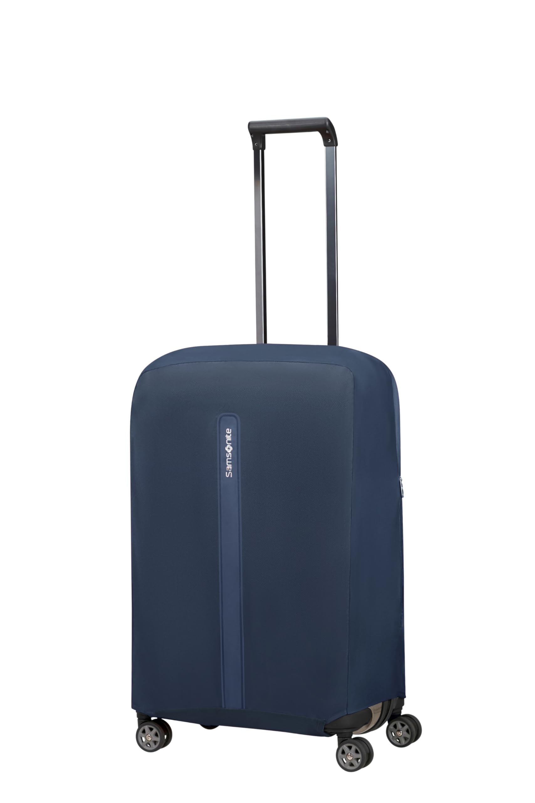 Samsonite TA Revolution - Funda Protectora Plegable para Maleta Talla M, Funda Apta para 66–69 cm, Protección de Maleta, con Detalle Reflectante, Azul (Midnight Blue)