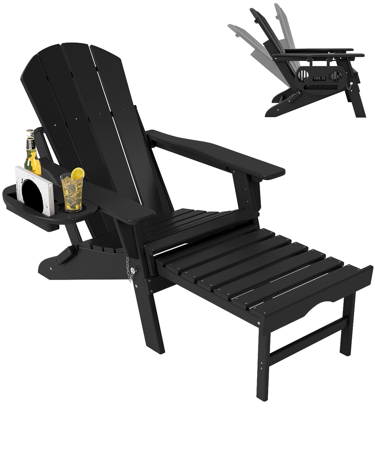 edwards フォレスト ブラック　即日発送　チューナー付 Amazon.com: NAVINE Adjustable Adirondack Chair with Retractable