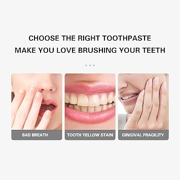 Bright White Toothpaste, Nicotinamide Dazzling White Toothpastes, Remove Tooth Stains, Fresh Breath (2PCS)