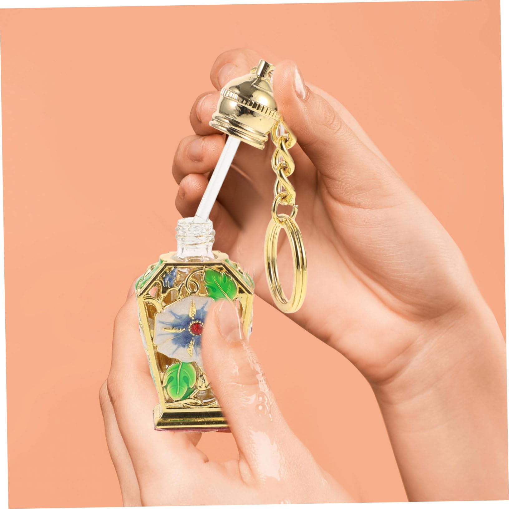 minkissy 5 Pièces Dubaï Bouteille De Parfum Bouteilles De Parfum Vides Mini Le De Le D'Huile Pots en Verre Décoratifs Le en Verre Petite Le Rechargeable