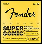 Fender 3250L Super Bullets Nickel Plated Steel Bullet End Electric Guitar Strings - Light