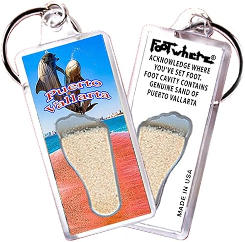 FootWhere Llavero de recuerdo de Puerto Vallarta