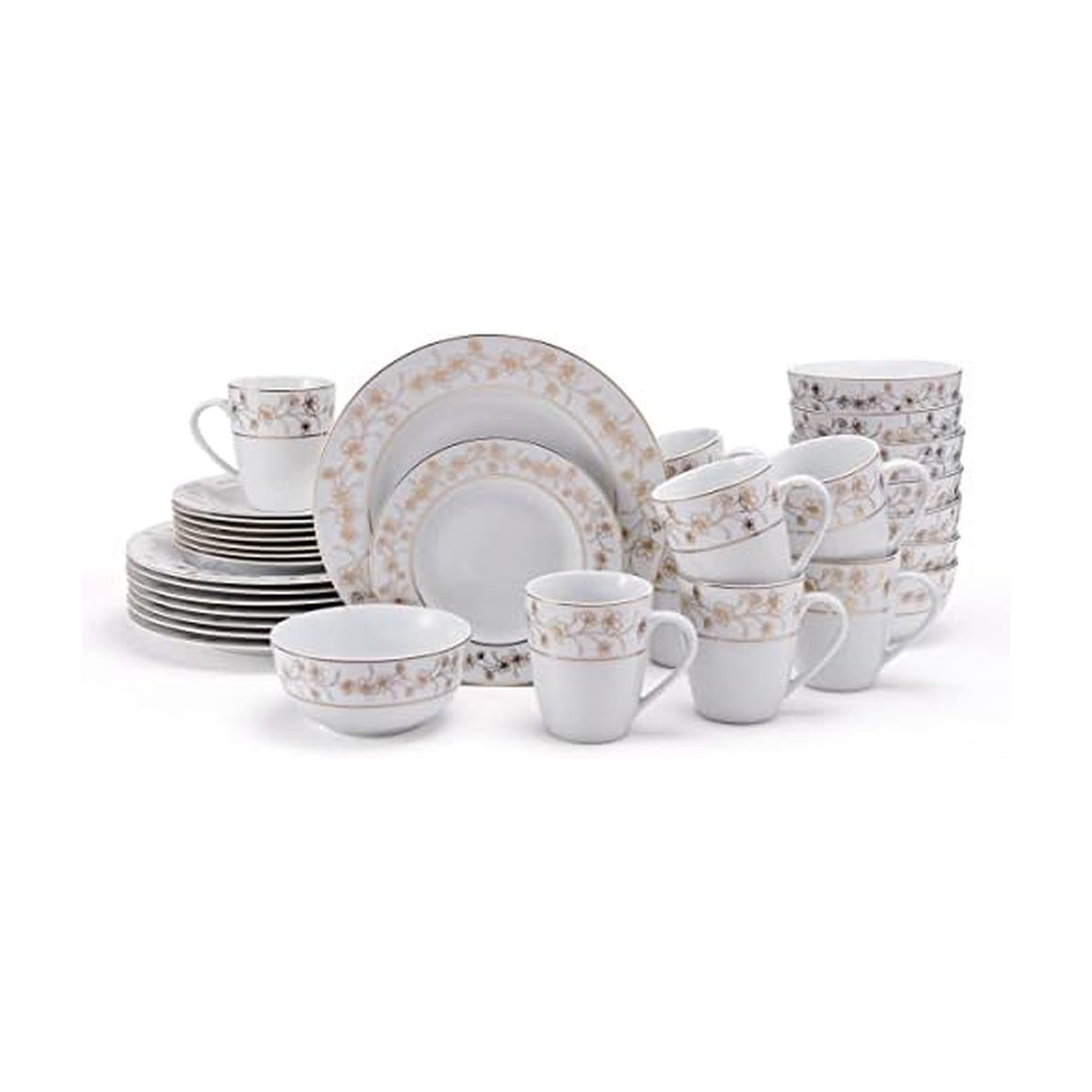 食器 Mikasa Breakfast Set Mikasa Stoneware Whole Wheat Granola 63 Piece Set | eBay
