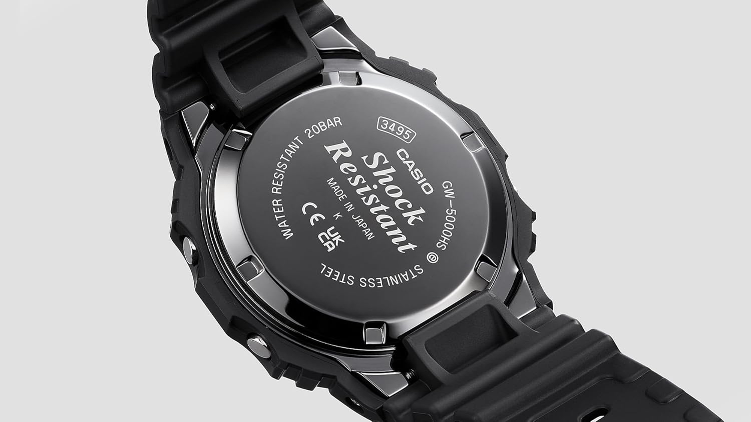 Casio G-Shock 5000 Series Black Out Resin Digital Watch GW5000HS-1