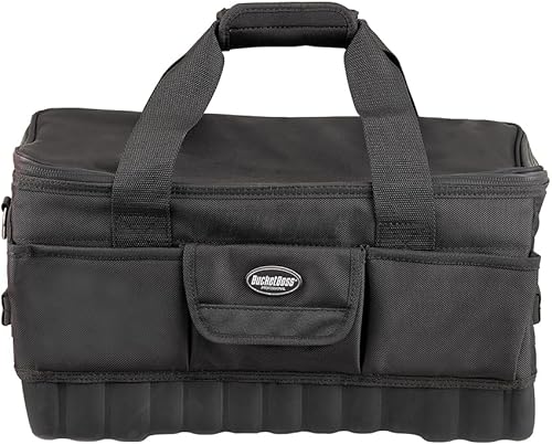 Bucket Boss - Pro Racer 18 bolsa de herramientas, bolsas de herramientas - Serie profesional (66018), negro, 18"