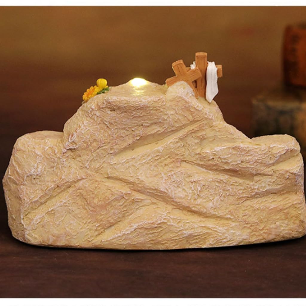 Miniaturowe figurki świąteczne zmartwychwstania z wyświetlaczem LED