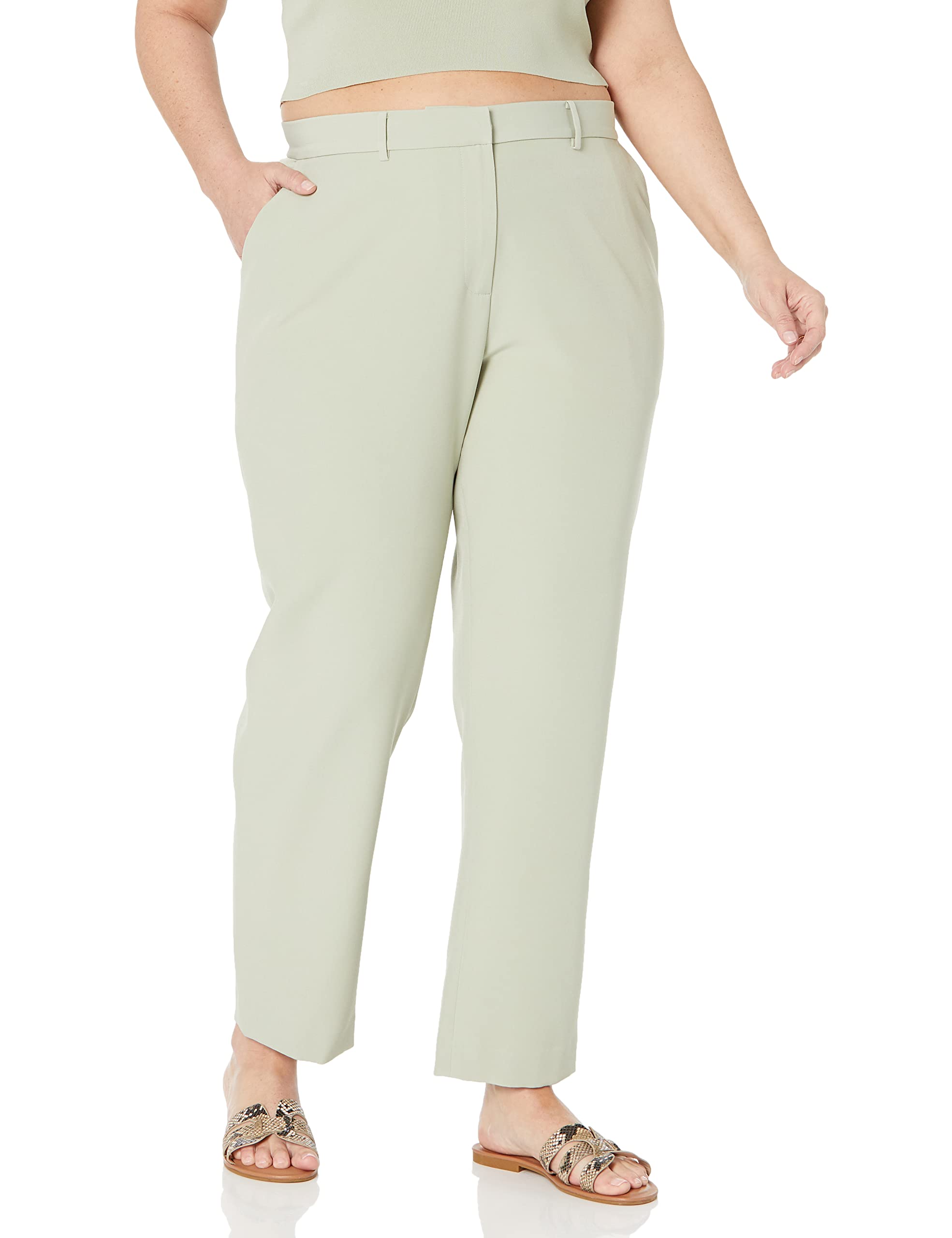 The Drop Women's Abby Flat Front Pant