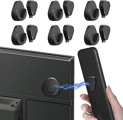 JUMEIHUI Paquete de 6 Soportes Magnéticos para Control Remoto de Montaje en Pared, Organizador de Control Remoto de TV Conveniente y Elegante para