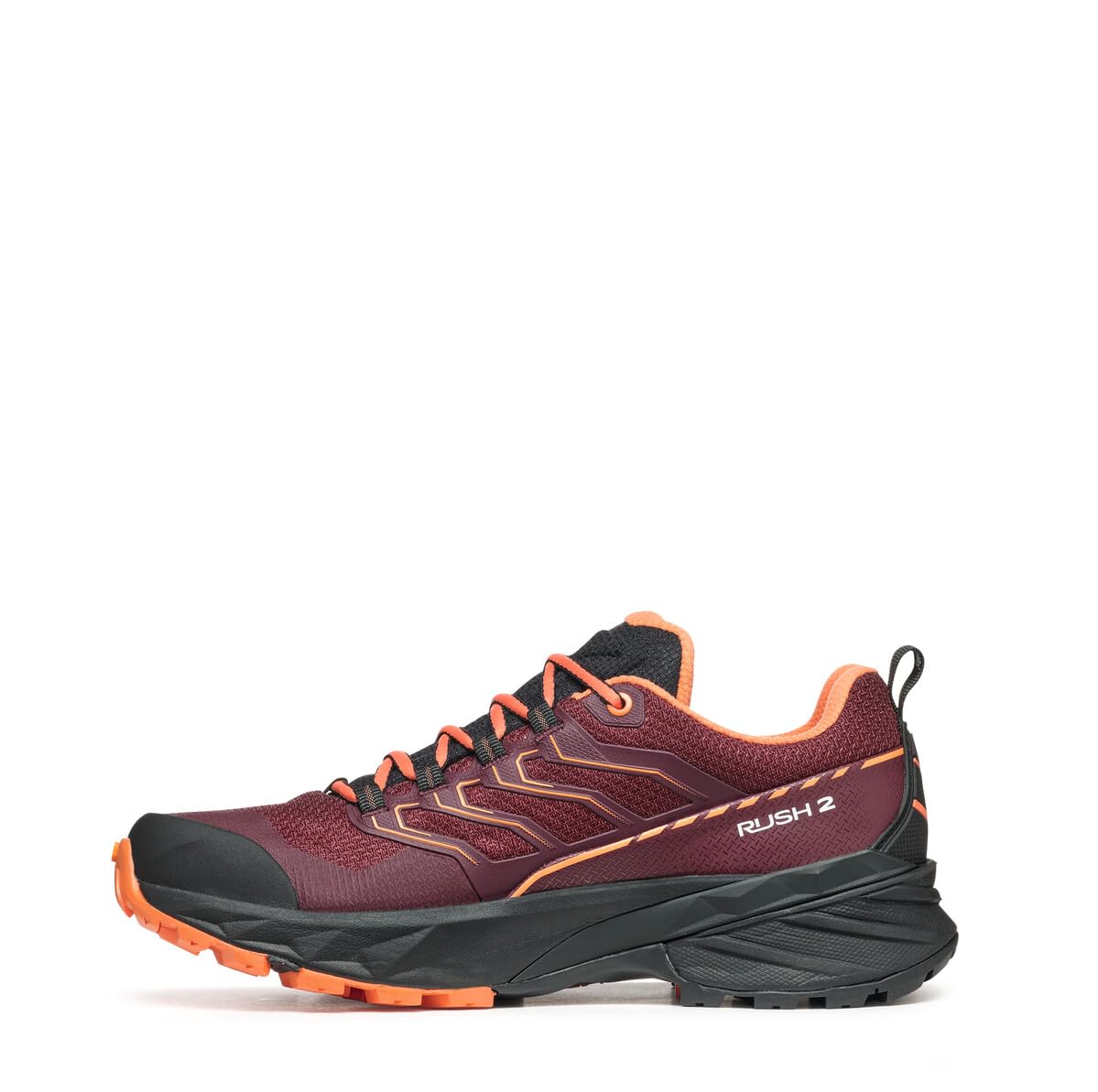 Scarpa Damskie buty Rush 2 GTX Gore-Tex wodoodporne do wędrówek, Bordowy / zakurzony pomarańczowy, 38.5 EU