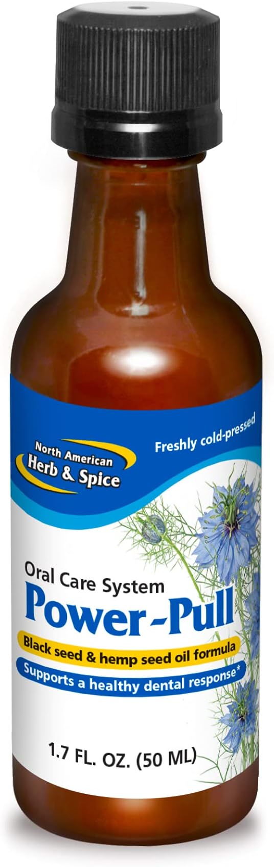 Power-Pull - 1.7 fl oz - Oral Care System with Black Seed & Hemp Seed Oil - Supports Gum & Teeth Health - Non-GMO - 48 Servings