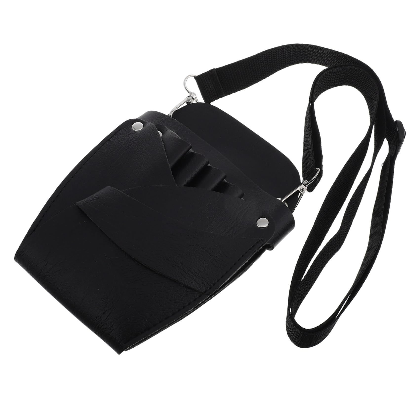 Gogogmee Stylish Hair Stylist Tool Belt for Women Barber Fanny Pack Hairdressing Tool Kit Faux Leather Scissor Pouch Hair Stylist Tools Bag Waist Belt for Comb Clip Shear
