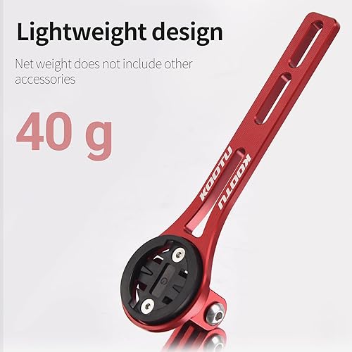 Miniatura 4 de KOOTU Soporte para computadora de bicicleta de aleación de aluminio para manillar integrado compatible con Garmin Edge, Wahoo Elemnt, Bryton,